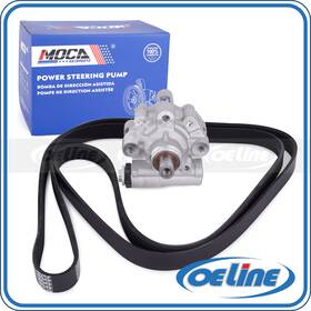 Oepsp08748 Oeline Autoparts Power Steering Pump Serpentine Belt For 05-07 Dodge Dakota Mitsubishi Raider V8
