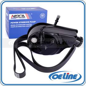 Oepsp08757 Oeline Autoparts Power Steering Pump With Reservoir Serpentine Belt For Gmc Sierra Silverado 1500 V6