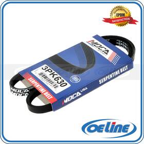 Oesp01492 Oeline Autoparts Fit 2014 Volvo S60 2.0l 3.0l Dohc Turbocharged Serpentine Belt 3pk630