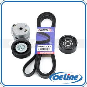 Oesp11283 Oeline Autoparts Serpentine Belt Component Kit For 06-11 Chevy Impala Malibu Pontiac G6 3.5l 3.9l