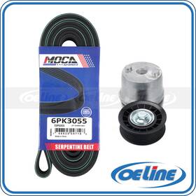 Oesp11284 Oeline Autoparts Accessory Drive Belt With Tensioner Set For Chevrolet Silverado Gmc Sierra