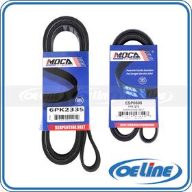 Oesp11969 Oeline Autoparts 2x Serpentine Belt For 12-19 Audi A6 A7 Quattro Q5 Q7 S5 Sq5 3.0l Supercharged