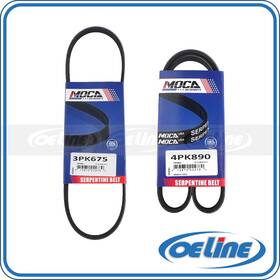 Oesp11976 Oeline Autoparts 2x Serpentine Belt For 05-10 Kia Soul Spectra Sportage Hyundai Tucson 2.0l