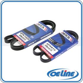 Oesp12227 Oeline Autoparts 2x Serpentine Drive Belt For 2002 Chrysler Pt Cruiser 2.4l L4 4pk1420 4pk875