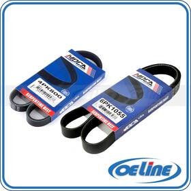 Oesp12228 Oeline Autoparts 2x Epdm Accessory Belt Set 4pk800 6pk1055 For 1992 1993 Toyota Camry 3.0l V6