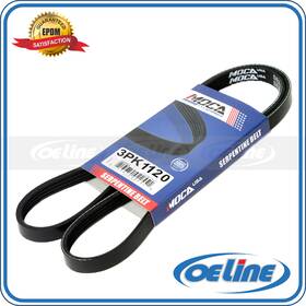 Oesp12403 Oeline Autoparts 3pk1120 Epdm Serpentine Belt For 01-03 Toyota Prius 1.5l L4 Electric/gas Dohc