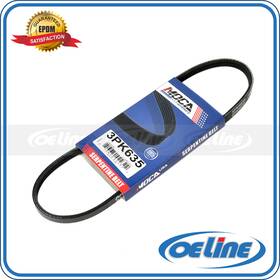 Oesp12404 Oeline Autoparts 3pk635 Epdm Serpentine Belt For 1987-1997 Toyota Celica Corolla 1.6l 1.8l Dohc