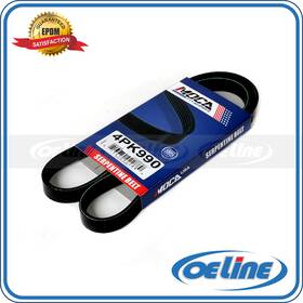 Oesp12445 Oeline Autoparts 4pk990 Accessory Drive Belt For Eagle Honda Hyundai Mazda Mitsubishi Subaru