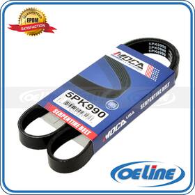 Oesp12466 Oeline Autoparts 5pk990 Epdm Serpentine Belt For 1984-2001 Toyota Camry Celica Rav4 Without Ac
