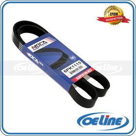 Oesp12474 Oeline Autoparts 6pk1115 Epdm Serpentine Belt For 2008-2012 Volkswagen Audi Honda 2.0l 2.2l