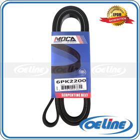 Oesp12508 Oeline Autoparts 6pk2200 Serpentine Belt For 85-89 Cadillac Deville 00-11 Dodge Ford Mazda 4.0l