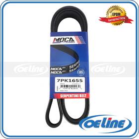 Oeline Autoparts Oesp12547 7pk1655 Epdm Serpentine Belt For 2002-2005 Honda Civic Si Sir 2.0l Gas Dohc