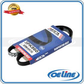 Oeline Autoparts Oesp12573 3pk860 Epdm Serpentine Belt-rib V-ribbed Belt For 04-09 Toyota Prius 1.5l