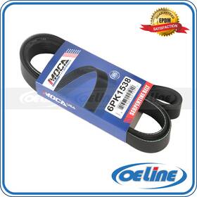 Oeline Autoparts Oesp12587 6pk1538 Epdm Ac Alternator Steering Pump Serpentine Belt For 97-06 Bmw L6 Gas