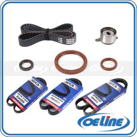 Oetbk01685 Oeline Autoparts Timing Belt Kit With 3pcs Drive Ac Alt Ps For 1994-1996 Acura Integra 1.8l L4