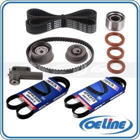 Oetbk02120 Oeline Autoparts Timing Belt Kit Hydraulic Tensioner Serpentine For Hyundai Mitsubishi