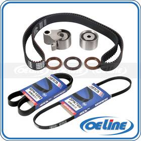 Oetbk02145 Oeline Autoparts Timing Belt Kit 2x Drive Belts For 1988-1991 Toyota Camry 2.5l V6 3pk760 6pk1055