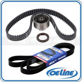 Oetbk02323 Oeline Autoparts Timing Belt Kit With Serpentine 6pk2100 For 2003 Ford Focus 2.0l L4 Sohc
