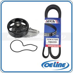 Oewp06824 Oeline Autoparts Water Pump With Serpentine Belt For 2002-2006 Acura Rsx 2.0l L4