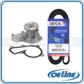 Oewp06940 Oeline Autoparts Water Pump With Belt For 11-25 Hyundai Elantra Kona Kia Forte Seltos Soul 1.8l 2.0l