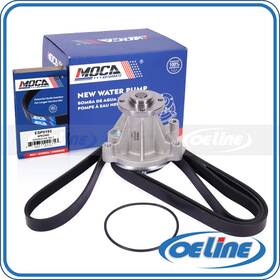 Oewp10510 Oeline Autoparts 125-5950 Water Pump With Belt For 06-09 Ford Mustang 4.6l V8 Engine Sohc Dohc
