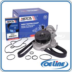 Oewp10862 Oeline Autoparts Water Pump With Serpentine Belt For 2014-2019 Ram 1500 V6 3.0l 2987cc