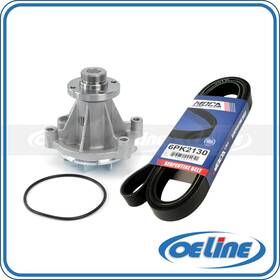 Oewp11519 Oeline Autoparts Water Pump M36 Hub With Belt For 07-08 F150 Lincoln Mark Lt 4.6l 5.4l Without Ac