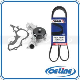 Oewp11595 Oeline Autoparts Water Pump With Belt For 2011-2015 Chrysler 300 Dodge Challenger Jeep 3.6l V6