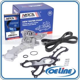 Oewp11634 Oeline Autoparts Water Pump With Belt For 10-18 Toyota Sienna Highlander Lexus 3.5l V6 Dohc 2grfe