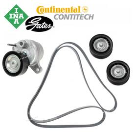 3m8506273634963 Oem Original Gates-ina / Contitech Belt Tensioner Idler Pulley Drive Kit 4pcs For Mercedes Gle350 Ml350