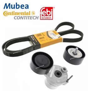 3m7495113633852 Original Mubea / Febi Contitech Belt Tensioner Idler Pulley Drive Oes For Mercedes C E Glc Metris Sprinter