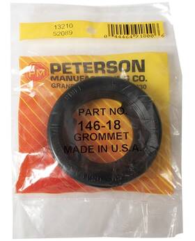 146-18 Peterson 2 Inch Rubber Grommet Round Flush Mount Open Back Black Model Id