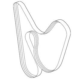 0pb-903-137-b Porsche Genuine 2012-2024 911 - Serpentine Belt