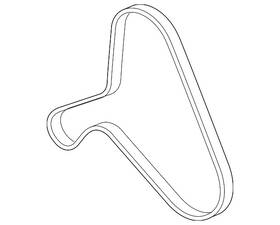 9a7-903-137-10 Porsche Genuine Serpentine Belt