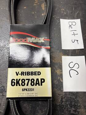 6k878ap Roadmax Serpentine Belt Automotive V Ribbed