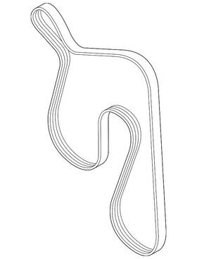 809225030 Subaru Genuine Serpentine Belt