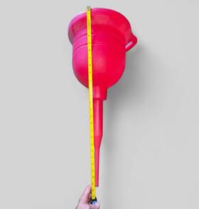 Sum-g8011 Summit Racing G8011 Funnel Plastic Red 11 Inch Diameter 25.5 Length 1/2 Tip