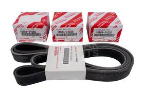 16603-31010 Toyota Genuine Oem Drive Belt And Idle Pulley Set For Tacoma 1gr-fe