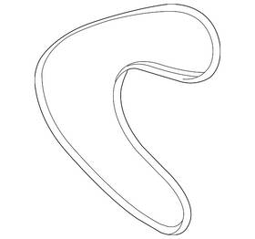 90916-02500 Toyota Genuine Serpentine Belt