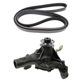 Bndl-119906 Trq For Gmc P3500 1997-1998 Engine Water Pump And Serpentine Belt Kit
