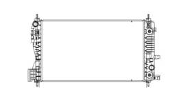 Gm3010553 Tyc 13328 Radiator For 13-13 Chevy Malibu Lt 2.5l Single Row 20979496