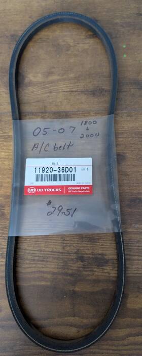 11920-36d01 Ud 2005-2010 Trucks 1800 2000 2300 2600 3300 7.7l Diesel A/c Ac Compressor Belt