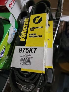 975k7 Valucraft 045031031043 Serpentine Belt Banda Drive Dodge Ram 7pk2475 7 X 97.5 Lot Of 3