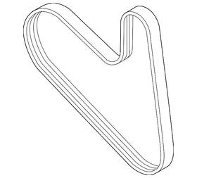 04e-145-933-ag Volkswagen Genuine Serpentine Belt