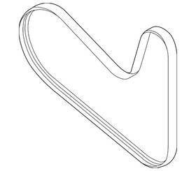 04l-260-849-ab Volkswagen Genuine Serpentine Belt