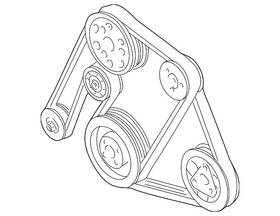 066-145-933-j Volkswagen Genuine Serpentine Belt