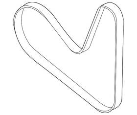 06k-903-137-a Volkswagen Genuine Serpentine Belt