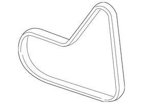 07k-145-933-e Volkswagen Genuine Serpentine Belt