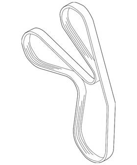 07k-145-933-f Volkswagen Genuine Serpentine Belt