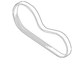 07k-145-933-g Volkswagen Genuine Serpentine Belt